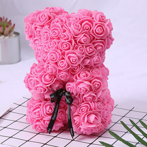 Gấu Hoa Hồng PE Dễ Thương 25Cm Gấu Hoa Hồng Làm Bằng Tay Gấu Hoa Nhân Tạo Trang Trí Nhà Đám Cưới Quà Tặng Sinh Nhật Valentine - Product Image 2