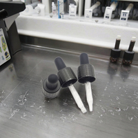Pipette à ampoule NBR avec compte-gouttes en verre de 15mm et bouchon à vis nervuré Tétine en caoutchouc pour application liquide dans les bouteilles de produits chimiques