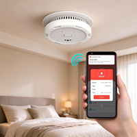 Détecteur de fumée WiFi ANKA, sans fil RF, interconnecté, à piles, compatible Tuya Smart Home, détecteur de fumée photoélectrique, alerte incendie pour toute la maison