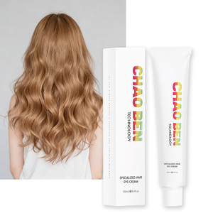Venta al por mayor 100 ML sin amoníaco marrón oscuro de larga duración a base de hierbas negro tinte para el cabello champú pasta de esencia verde - Product Image 1