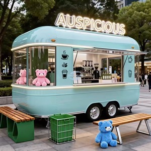 Camión de Comida Personalizado de Fabricación Fina con Cocina Completa, Carrito Móvil para Venta de Snacks y Helados en la Calle - Product Image 2