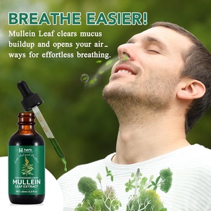 ODM/OEM Marca Privada, Extracto de Hoja de Gordolobo 16 en 1, Complejo Líquido Oral de Vitaminas y Minerales, Limpieza Pulmonar, Inmunidad Respiratoria, Negro - Product Image 2
