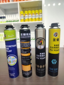 Espuma de <span class=keywords><strong>Poliuretano</strong></span> Impermeable de Alta <span class=keywords><strong>Densidad</strong></span>, Sellador en Aerosol de Celda Cerrada, 750ml 500ml, Materia Prima Multiusos Personalizada - Product Image 5