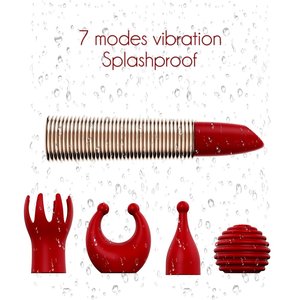5-Đầu Thay Thế AV Wand Massager Vibrator G-Spot Clit Kích Thích Masturbator Nữ Son Môi Mini Bullet Vibrator Cho Phụ Nữ - Product Image 2