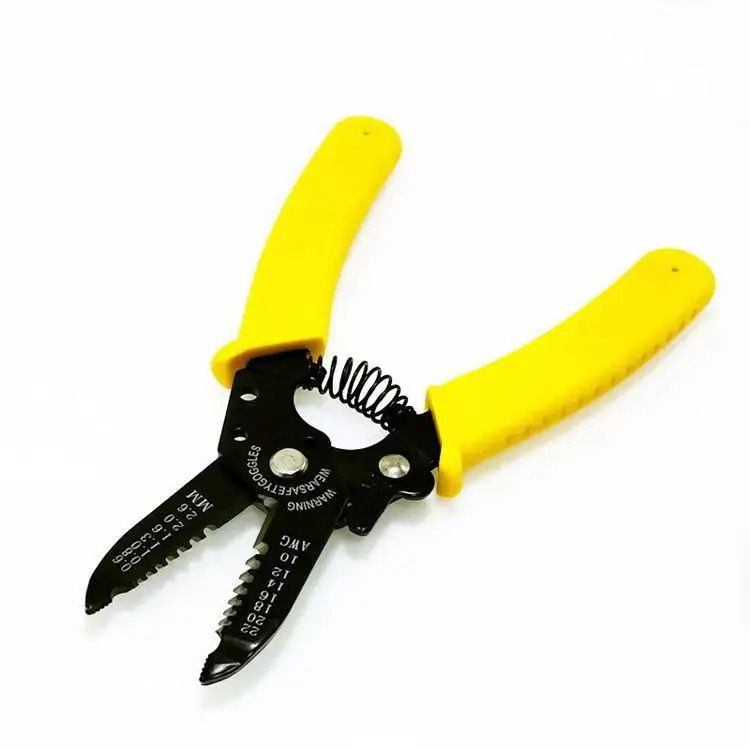 Wire Cable Cutter Awg10-24 Pliers Wire Stripper Punch Down Side Cutters Multifunction Stripper Hand Tools