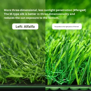 Décoration du sol <span class=keywords><strong>Gazon</strong></span> artificiel <span class=keywords><strong>Tapis</strong></span> d'herbe en plastique Pelouse pour balcon extérieur Maternelle <span class=keywords><strong>Tapis</strong></span> <span class=keywords><strong>vert</strong></span> pour bureau à domicile - Product Image 3