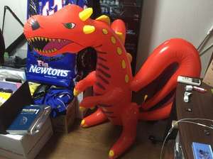 Bonecos Infláveis Personalizados de Dragão Vermelho em PVC de 1,5m. Mascote Inflável para Equipamentos de Publicidade - Product Image 2