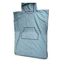 Cape à séchage rapide absorbante personnalisée adulte enfants plage Surf natation plongée serviette à capuche avec poche Poncho serviette à langer
