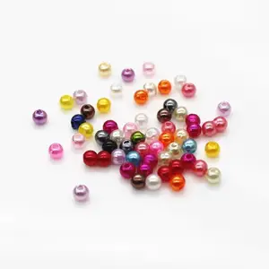 JC Crystal Großhandel Bunte 6-10mm ABS Perlen Perlen mit Loch Luxus Zubehör Lose Perlen für Schmuck herstellung Perlen