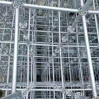 Andamios Metálicos de Fachada Pesada para Construcción, Andamios Galvanizados Resistentes para Edificios de Hormigón