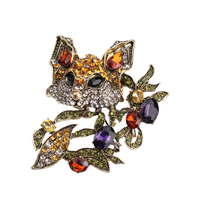 Broches de luxe vintage plaquées, motif tournesol en strass, design rétro classique, accessoires en cristal, épingles unisexe pour mariage