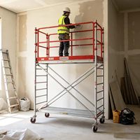 Andamio de Marco Tipo H Pintado para Construcción, de Acero Q235 Premium, para Pasillos de Trabajo