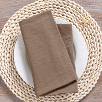 Serviettes en coton pur doux de haute qualité WML003, couleur unie, serviettes de thé de luxe, serviettes de cuisine réutilisables pour usage en restaurant