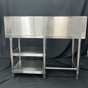 VICTORY Heavy-Duty Stainless Steel Coaming Table round Leg workbench Catering <b>Equipment</b> for Hotels & Restaurants supplies - Product Image 2