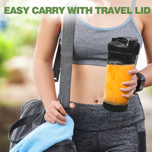 Handheld 600ml <b>Portable</b> Juicer Cup USB Rechargeable 6 Blades BPA Free Personal <b>Blender</b> Fruit Smoothie Maker for Outdoor - Product Image 4