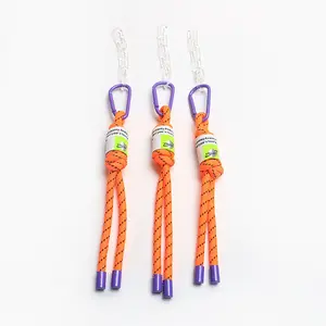 Wholesale fluorescent color creative personality bag key hand woven pendant cool decorative short rope