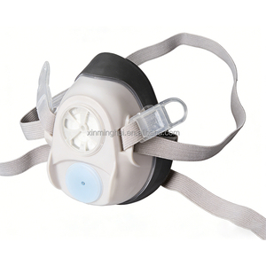 Vente en gros de l'ensemble respirateur <span class=keywords><strong>demi</strong></span>-<span class=keywords><strong>masque</strong></span> HF-52 avec écran facial, <span class=keywords><strong>masque</strong></span> de protection <span class=keywords><strong>respiratoire</strong></span> réutilisable - Product Image 3