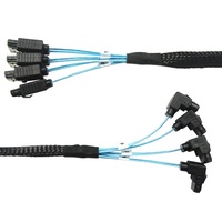 Adaptador MEO Super Speed 6Gbps SATA3.0 4 a 4 para SAS de 7 Pines en Ángulo Recto para Escritorio, en Existencia