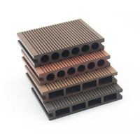 WPC imperméable PVC résistant à l'eau artificiel creux Composite platelage co-extrudé bois facile à installer jardin extérieur