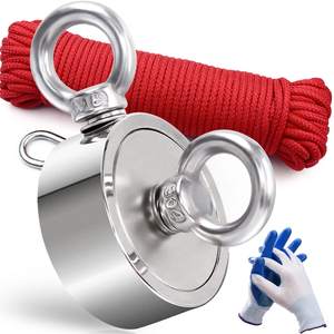 <span class=keywords><strong>Aimant</strong></span> de récupération double face 3600 LBS, force de traction puissante, rotation à <span class=keywords><strong>360</strong></span> degrés, pour soudage, découpe, néodyme, industriel, permanent, pêche - Product Image 1