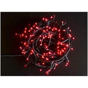Luci di Natale in Plastica con 100 LED Rossi 7+4MT - Product Image 1