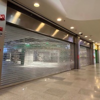 Volet roulant transparent électrique sur mesure en cristal, directement de l'usine, pour villa et usage résidentiel, anti-vent et durable