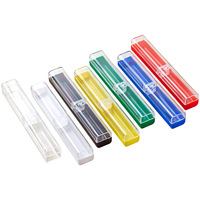 Étui à stylos rectangulaire en acrylique transparent pour stylos-plumes en iridium, boîte de rangement et coffret cadeau en plastique, vente en gros fabricant