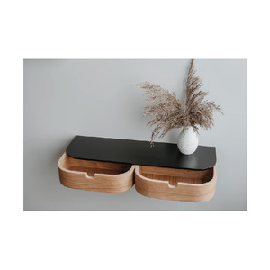 <span class=keywords><strong>Tiroir</strong></span> d'étagère de table de chevet en bois flottant moderne, table de chevet murale - Product Image 6