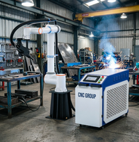 Brazo Robótico de Soldadura Láser, Robot de Soldadura Colaborativo, Autónomo de 6 Ejes, Fácil de Operar