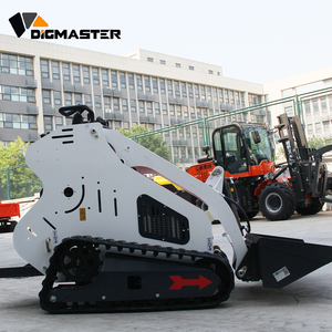 รถตักขนาดเล็ก 13.5 แรงม้า เครื่องยนต์เบนซิน B&S พร้อมใบมีดตักด้านหน้า รถตักดินด้านหลัง ปั๊มไฮดรอลิก เกียร์บ็อกซ์ PLC รถตักตีนตะขาบขนาดกะทัดรัด - Product Image 5