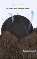 Perruque Bob Courte Ondulée UMS Fashion avec Chapeau - Perruque Synthétique 2-en-1 Couleur Personnalisée Logo Personnalisé Style Européen Américain Vente en Gros
