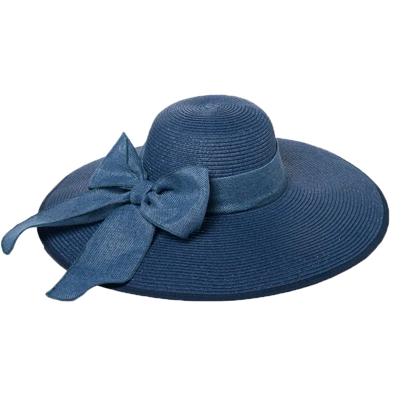 Sombrero de sol flexible de lujo de alta calidad para mujer con sombrero plegable flexible de viaje de ala ancha sombreros de sol para mujer