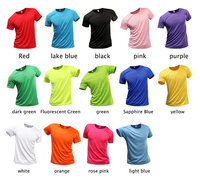 T-shirt de sport unisexe pour homme Logo imprimé par sublimation personnalisé 100% polyester T-shirt officiel vierge à séchage rapide bon marché