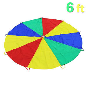 ActEarly jouer parapluie arc-en-ciel <span class=keywords><strong>parachute</strong></span> jouet tente jeu <span class=keywords><strong>maternelle</strong></span> enfants aire de jeux extérieure arc-en-ciel jouer <span class=keywords><strong>Parachute</strong></span> - Product Image 5
