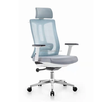 Chaise de bureau exécutive moderne noire avec hauteur réglable, pivotante, design ergonomique, structure en métal maillé, imperméable, multifonctionnelle