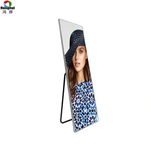 Honghui P1.5 P1.8 P2 P2.5 Suporte para painel de parede de vídeo portátil com tela LED colorida para interior de LED para publicidade