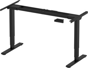 Cadre de <span class=keywords><strong>bureau</strong></span> debout moderne en acier inoxydable à double moteur, 3 niveaux, réglable en hauteur électriquement - Product Image 2