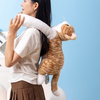 Jouets en peluche lestés personnalisés jouets en peluche pour chat simulés chat long lestés chat en peluche chonky
