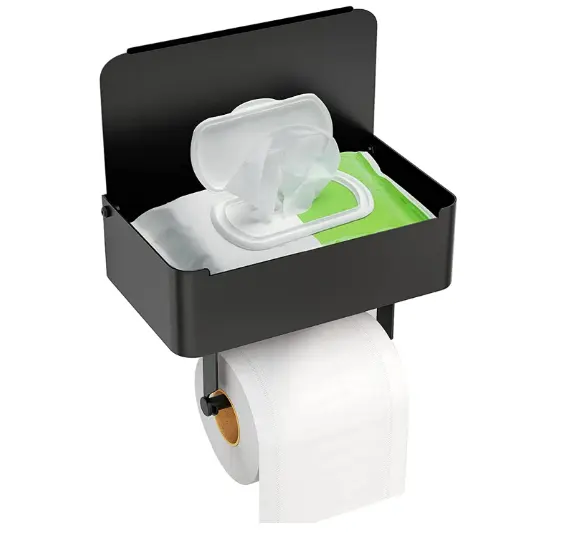 Hot Sales Toilet Paper Holder With Storage Box Toilet Paper Box Storage Shelf