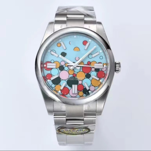 Reloj Mecánico de Súper Calidad, Resistente al Agua, 41 mm, Cfactory, Acero 904, Movimiento ETA 3230, 124300, Esfera Azul de Buceo, Reloj Burbuja - Product Image 1