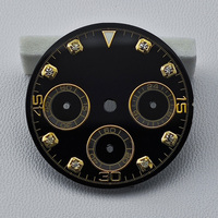 Dial Jam Tangan Diameter 29MM Bahan Alloy VK63, Aksesori Pengganti Dial Jam, Pilihan Logo Kustom untuk Jam Tangan dengan Mesin VK63 Model 009 Tidak Ada