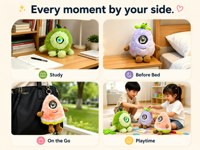 KI-Plüschtier mit Sprachinteraktion für Kinder zum Lernen und Geschichtenerzählen, Familienspiel, Geburtstagsgeschenk, Roboter aus Silikon