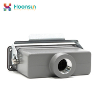 Hoonsun 4P connecteur robuste en laiton prise rectangulaire prise supérieure avec broches mâles et femelles pour application électrique