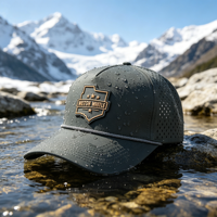 Casquette de baseball non structurée à 5 panneaux brodée avec trous découpés au laser, boucle réglable, style Dad Hat, personnalisable avec lettres courantes, vente en gros