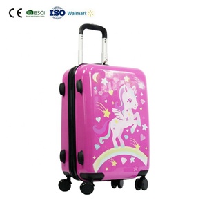 Chariot à 4 roues avec licorne rouge, boîte de bagages à 4 roues, vente en gros, usine - Product Image 5
