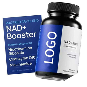 Capsules NAD Booster pour hommes OEM/ODM, 30 capsules, L-citrulline, arginine pour la régénération énergétique cellulaire, antioxydant, vitalité accrue - Product Image 1