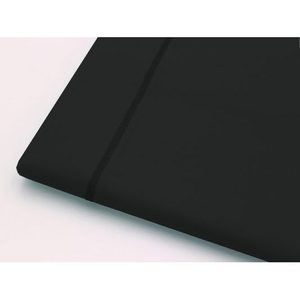 <b>Flat</b> <b>Sheet</b> 150x300cm 100% Cotton Black For German <b>Single</b> <b>Bed</b> Size - Product Image 2
