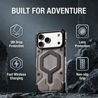 Étui de protection robuste et magnétique transparent en TPU+PC antichoc de luxe pour iPhone 17/16/15 et autres modèles