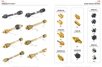 Poros Penggerak PTO Universal Joint Flange Teleskopik untuk Mesin Penusuk Bale