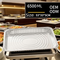 Barquette jetable robuste en aluminium pour plats à emporter, cuisson et service